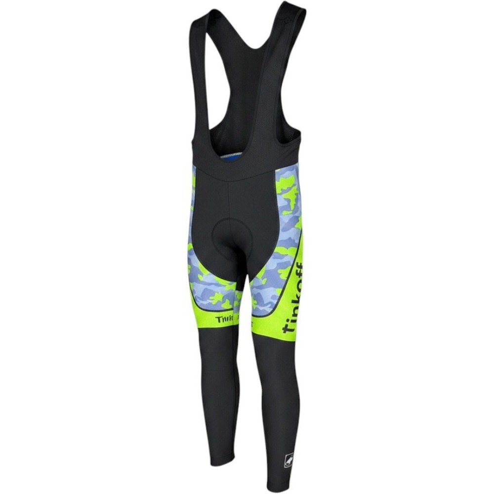 NEW Sportful Tinkoff Saxo Cycling Bib Tights Mens 3XL Neon Camo Padded Pants